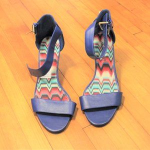American Eagle by Payless Blue Wedges 8.5